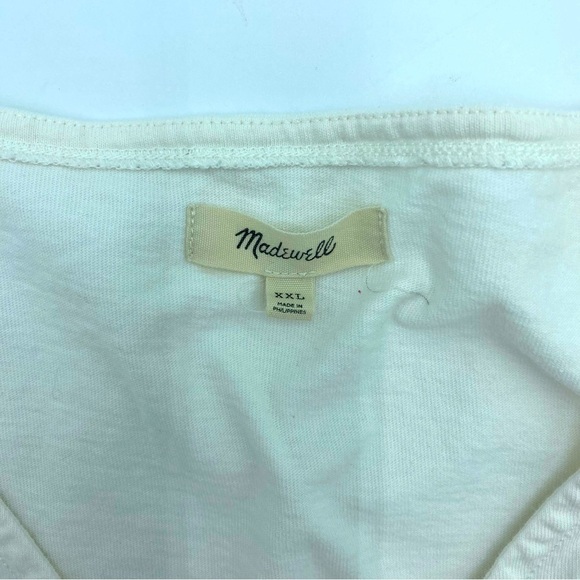 Madewell Boxy White Cropped T-Shirt - XXL - Picture 2 of 4